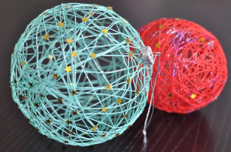 Шар из ниток и клея как сделать поделку своими руками